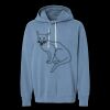 Unisex Garment-Dyed Lightweight Fleece Hooded Sweatshirt Thumbnail