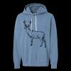 Unisex Garment-Dyed Lightweight Fleece Hooded Sweatshirt Thumbnail