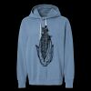 Unisex Garment-Dyed Lightweight Fleece Hooded Sweatshirt Thumbnail