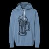 Unisex Garment-Dyed Lightweight Fleece Hooded Sweatshirt Thumbnail