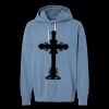 Unisex Garment-Dyed Lightweight Fleece Hooded Sweatshirt Thumbnail