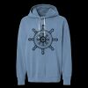 Unisex Garment-Dyed Lightweight Fleece Hooded Sweatshirt Thumbnail