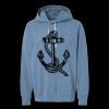 Unisex Garment-Dyed Lightweight Fleece Hooded Sweatshirt Thumbnail