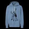 Unisex Garment-Dyed Lightweight Fleece Hooded Sweatshirt Thumbnail