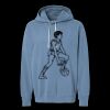 Unisex Garment-Dyed Lightweight Fleece Hooded Sweatshirt Thumbnail