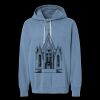 Unisex Garment-Dyed Lightweight Fleece Hooded Sweatshirt Thumbnail