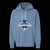 Unisex Garment-Dyed Lightweight Fleece Hooded Sweatshirt Thumbnail