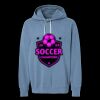 Unisex Garment-Dyed Lightweight Fleece Hooded Sweatshirt Thumbnail