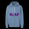 Unisex Garment-Dyed Lightweight Fleece Hooded Sweatshirt Thumbnail