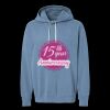 Unisex Garment-Dyed Lightweight Fleece Hooded Sweatshirt Thumbnail