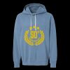Unisex Garment-Dyed Lightweight Fleece Hooded Sweatshirt Thumbnail