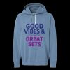 Unisex Garment-Dyed Lightweight Fleece Hooded Sweatshirt Thumbnail