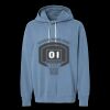 Unisex Garment-Dyed Lightweight Fleece Hooded Sweatshirt Thumbnail