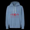 Unisex Garment-Dyed Lightweight Fleece Hooded Sweatshirt Thumbnail