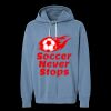 Unisex Garment-Dyed Lightweight Fleece Hooded Sweatshirt Thumbnail