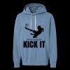 Unisex Garment-Dyed Lightweight Fleece Hooded Sweatshirt Thumbnail