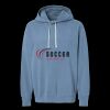 Unisex Garment-Dyed Lightweight Fleece Hooded Sweatshirt Thumbnail