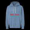 Unisex Garment-Dyed Lightweight Fleece Hooded Sweatshirt Thumbnail