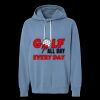 Unisex Garment-Dyed Lightweight Fleece Hooded Sweatshirt Thumbnail
