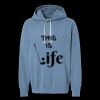 Unisex Garment-Dyed Lightweight Fleece Hooded Sweatshirt Thumbnail