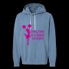 Unisex Garment-Dyed Lightweight Fleece Hooded Sweatshirt Thumbnail