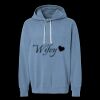Unisex Garment-Dyed Lightweight Fleece Hooded Sweatshirt Thumbnail