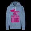 Unisex Garment-Dyed Lightweight Fleece Hooded Sweatshirt Thumbnail