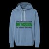 Unisex Garment-Dyed Lightweight Fleece Hooded Sweatshirt Thumbnail