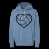 Unisex Garment-Dyed Lightweight Fleece Hooded Sweatshirt Thumbnail