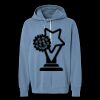 Unisex Garment-Dyed Lightweight Fleece Hooded Sweatshirt Thumbnail