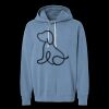 Unisex Garment-Dyed Lightweight Fleece Hooded Sweatshirt Thumbnail
