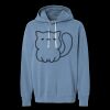 Unisex Garment-Dyed Lightweight Fleece Hooded Sweatshirt Thumbnail