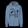 Unisex Garment-Dyed Lightweight Fleece Hooded Sweatshirt Thumbnail