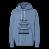 Unisex Garment-Dyed Lightweight Fleece Hooded Sweatshirt Thumbnail