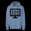 Unisex Garment-Dyed Lightweight Fleece Hooded Sweatshirt Thumbnail