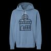 Unisex Garment-Dyed Lightweight Fleece Hooded Sweatshirt Thumbnail