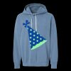 Unisex Garment-Dyed Lightweight Fleece Hooded Sweatshirt Thumbnail