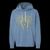 Unisex Garment-Dyed Lightweight Fleece Hooded Sweatshirt Thumbnail