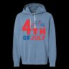 Unisex Garment-Dyed Lightweight Fleece Hooded Sweatshirt Thumbnail