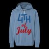 Unisex Garment-Dyed Lightweight Fleece Hooded Sweatshirt Thumbnail