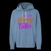 Unisex Garment-Dyed Lightweight Fleece Hooded Sweatshirt Thumbnail