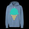 Unisex Garment-Dyed Lightweight Fleece Hooded Sweatshirt Thumbnail