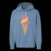 Unisex Garment-Dyed Lightweight Fleece Hooded Sweatshirt Thumbnail
