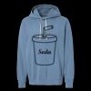 Unisex Garment-Dyed Lightweight Fleece Hooded Sweatshirt Thumbnail