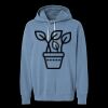 Unisex Garment-Dyed Lightweight Fleece Hooded Sweatshirt Thumbnail