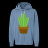 Unisex Garment-Dyed Lightweight Fleece Hooded Sweatshirt Thumbnail
