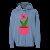Unisex Garment-Dyed Lightweight Fleece Hooded Sweatshirt Thumbnail