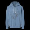 Unisex Garment-Dyed Lightweight Fleece Hooded Sweatshirt Thumbnail