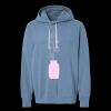 Unisex Garment-Dyed Lightweight Fleece Hooded Sweatshirt Thumbnail