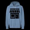 Unisex Garment-Dyed Lightweight Fleece Hooded Sweatshirt Thumbnail